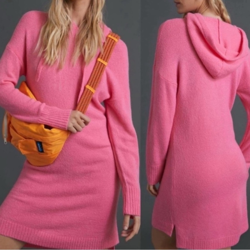 Anthropologie Saturday Sunday Twyla Tunic Sweater Dress Stretchy In Pink Size XS
